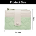 thumbnail image 2 of Laklulu Carteras Mujer Cartera pequeña para Mujer Organizador de Cuero PU Monedero con Cremallera Bolso pequeño Plegable, 11,2 * 8 * 2 cm, 2 of 6
