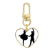 thumbnail image 1 of Llavero de metal en forma de corazón Unbranded Dancer Duet 3,2x3cm, 1 of 3