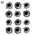 thumbnail image 3 of Walbest 3D Bullet Hole Car Stickers Set, Simulation Stereoscopic Fake Guns Bullet Holes Stickers Automotive Tattoo Decorations Accessories Bullet Waterproof Car Decals, 3 of 6