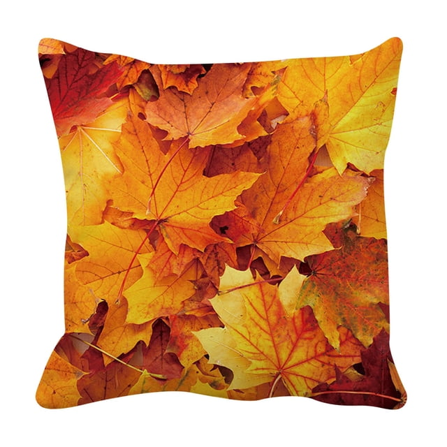 HBFAGFB Red Leaf Fall Leaves Brown Autumn Maple September Tree October Pillowcase Pillow Decorative Cushion Cover 18x18 Inches