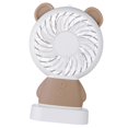 thumbnail image 1 of USB Silencioso 2 Velocidades Ventilador de Portátil Recargable Ventilador LED Soporte de Escritorio Ventilador Personal Ventilador de Mano - marrón Baoblaze Usb LED Fan Desk Stand, 1 of 8