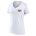 thumbnail image 2 of Women's White Indiana Hoosiers College Football Playoff 2026 Peach Bowl Champions Scoring Drive V-Neck T-Shirt, 2 of 3