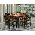 thumbnail image 2 of East West Furniture 9  Pc  pub  Table  set-  Square  Counter  height  Table  and  8  Dining  Chairs, 2 of 6