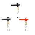 thumbnail image 3 of Sonducket 10 piezas pescado gira broches anti-bobinado fuerte clip de liberación ABS gancho divisor grande aparejos de pesca al aire libre negro / s Type3 NO3 Sonducket OD024166-02, 3 of 6