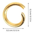thumbnail image 2 of IFANLANDOR 200pcs Mini Split Jump Rings Open Jump Rings Golden Electroplated Metal Connector for Craft Supplies, 2 of 8