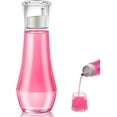 thumbnail image 1 of Dispensr de enjuague bucal para baño, botella de vidrio pequeña de 8.8 onzas con tapa, dispensr de enjuague bucal multiusos para encimera, baño, cocina (un paquete), 1 of 3
