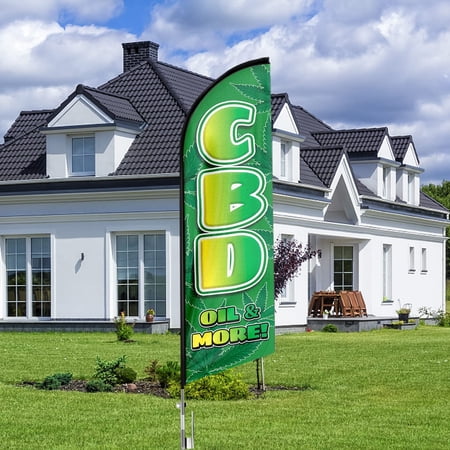 QSUM CBD Sign Feather Flag 8FT CBD Decoration Display CBD Business Sign CBD Swooper Flag(FLAG ONLY) QSUM CBD Sign Feather Flag 8FT CBD Decoration Display CBD Business Sign CBD Swooper Flag(FLAG ONLY)