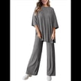 thumbnail image 3 of Traje Informal de Dos Piezas para Mujer, Ideal para Viajes y Vacaciones. Gris Oscuro L, 3 of 9