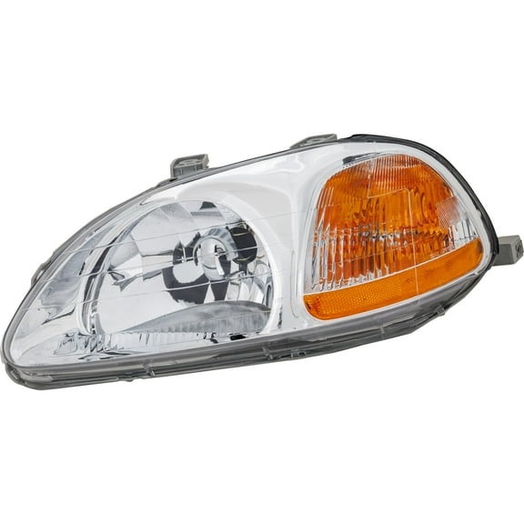 Headlight Compatible with HONDA CIVIC 96-98 LH Lens and Housing Halogen