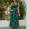 thumbnail image 3 of Leopard Print Pattern Sleeveless Dress Woman Fashion Long Dresses Women's Summer Suit Dress 2025, 3 of 6