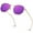 Gold Frame Purple Mirrored Lens, variant on Polarized Purple Fashion Sunglasses Girls Women Ultralight Hexagon Metal Shades