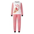 thumbnail image 2 of Fiomva Merry Christmas Family Matching Pajamas Sets Plaid Deer Print Holiday Xmas Pjs Sleepwear For Family, 2 of 10