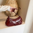 thumbnail image 3 of Bolso Vintage Con Asa Superior para Mujer Correa Ajustable PU Hombro Fresco Y2k, 3 of 9