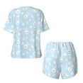 thumbnail image 2 of Sigee Cute Bunny for Sleepwear Casual Pjs with Pockets Women's Pajamas Sets Shorts 2 Piece Short Sleeve Lounge Sets Medium, 2 of 9