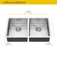 thumbnail image 2 of American Standard Pekoe 29-in x 18-in ADA Double Bowl Kitchen Sink in Stainless Steel, 2 of 4