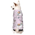 thumbnail image 1 of Fotbe No Drama Llama Sudadera con Estampado para Perros Pequeños – Suéter con Capucha para Mascotas, Tela Suave de Forro Polar con Bolsillo-Large, 1 of 7