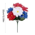 thumbnail image 5 of XGFHYJEH 13.3in 4th of July Artificial Flowers Decor Indoor, Red White and Blue Artificial Babys Breath Flowers, Patriotic Decor for Floral Arrangement Table Centerpieces, 5 of 5