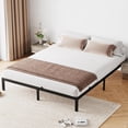 thumbnail image 1 of 10 Inch Full Bed Frame Without Headboard, No Box Springs Needed, Low-Profile Metal Platform Bed Frame Supporting Mattress Foundation, 800 Lbs Load Capacity/Easy to Assemble/Noiseless/Black, 1 of 9