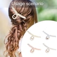 thumbnail image 2 of Plastic Hair Claw Clip Grip Thin Design Compact Travel Friendly Tool For Daily Styling Needs, 2 of 8