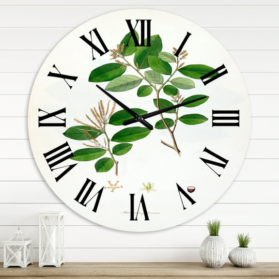 Designart 1 in Quartz Farmhouse Wall Clock