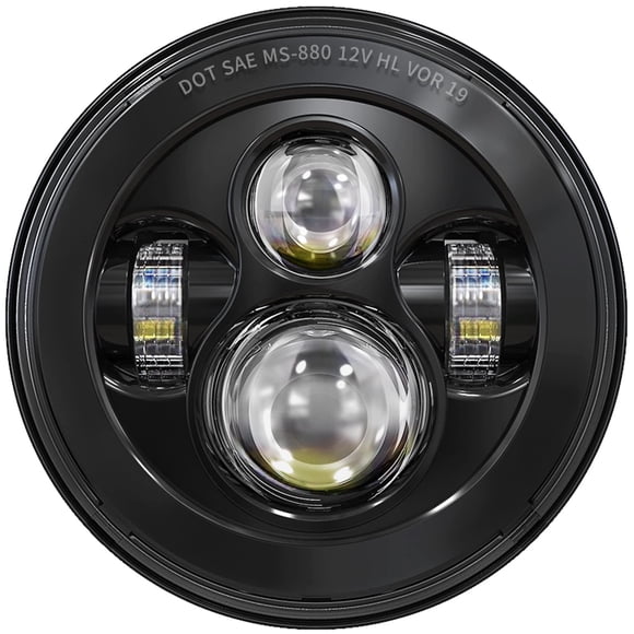 Faro LED para motocicleta BICYACO DOT de 7 pulgadas para Harley Davidson