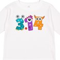 thumbnail image 4 of Inktastic Monsters Like Pi Pi Day Numbers Boys or Girls Long Sleeve Toddler T-Shirt, 4 of 5