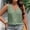 #399-Green, variant on Wowcloth Women's Casual Button-Up Top, Solid Color for Spring and Summer Daily Wear