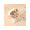 thumbnail image 1 of Portable Mini Jewelry Box - Sturdy PU Leather Construction, Compact Storage for Earrings, Rings, and Other Jewelry Accessories, 1 of 6