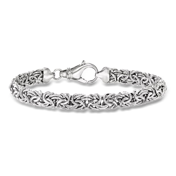 Ross-Simons Sterling Silver Small Byzantine Bracelet, Women's, Adult