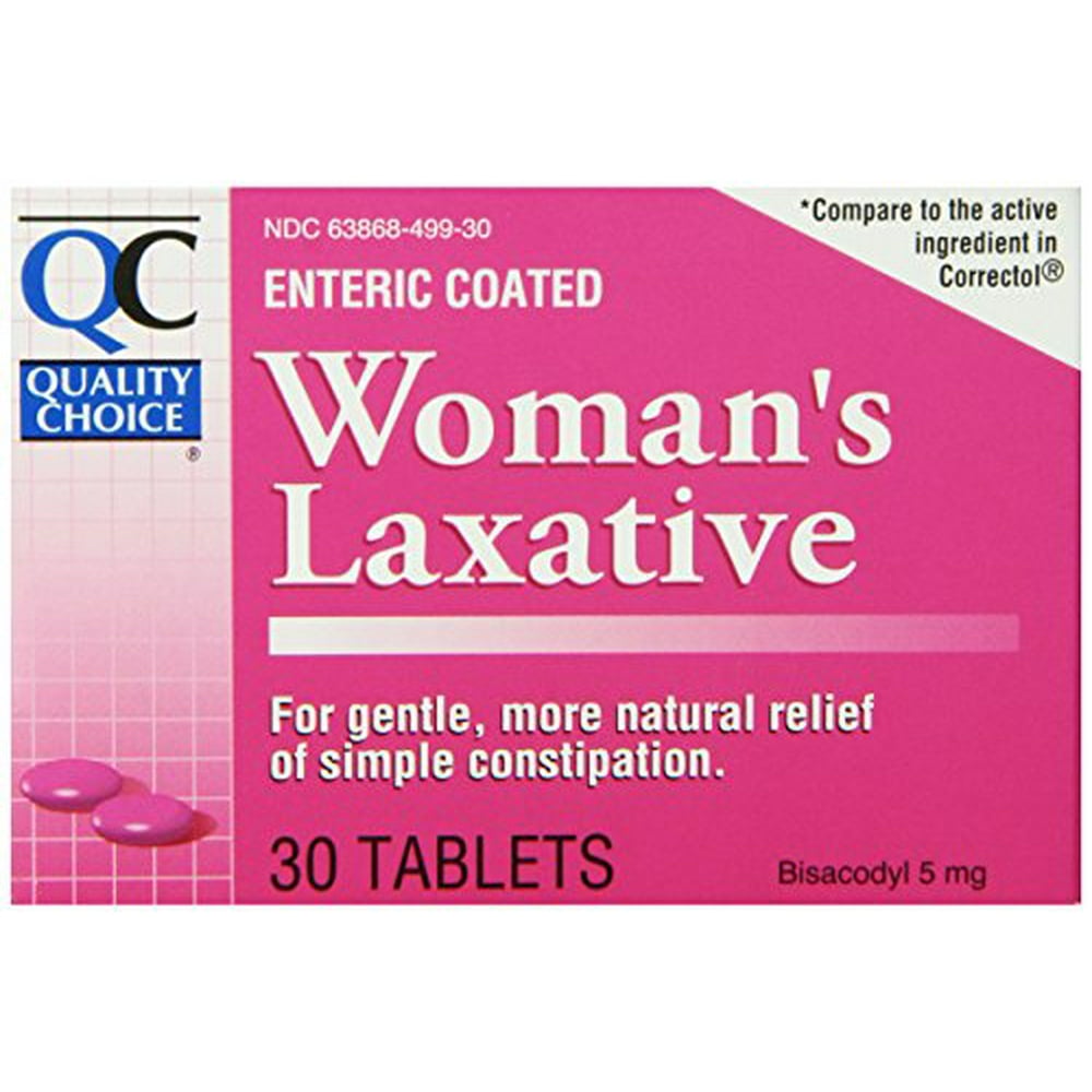 6 Pack Quality Choice Enteric Coated Womens Laxative 5mg Tablets 30