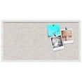 thumbnail image 2 of PinPix 36x18 Custom Cork Bulletin Board White Peach Poster Board Has a Fabric Style Canvas Finish, Framed in White Peach, by ArtToFrames (PinPix-1879), 2 of 5