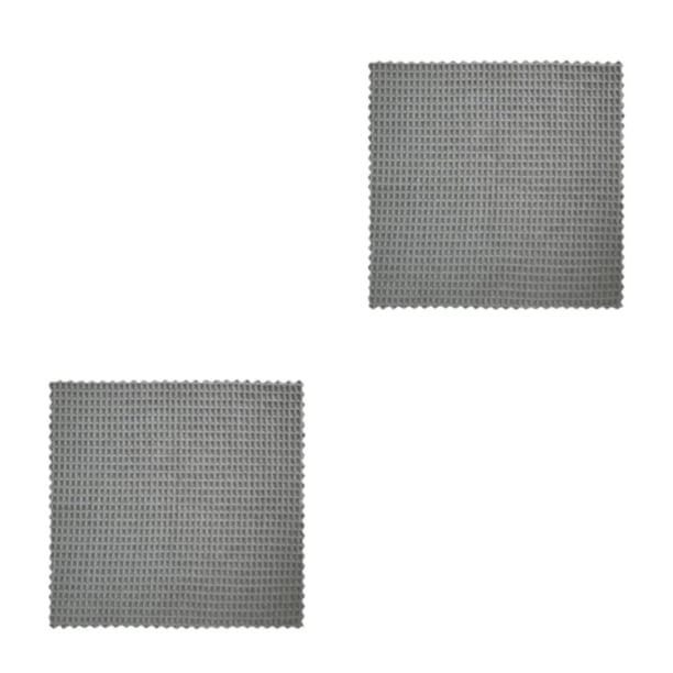 Bewildely Toalla de limpieza Limpiaparabrisas de Suministros de limpieza Espesar Diseño Multiusos Accesorios para el hogar Absorbente Gris oscuro 40*40cm 2piezas