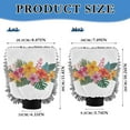 thumbnail image 3 of Microfiber Car Wash Gloves With Chenille & Polyester Terry Scratch-Free Cleaning Elastic Cuffs Flowers Garland, 3 of 8