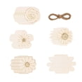 thumbnail image 4 of 30x flores de madera para pintar centros de mesa, recuerdos de fiesta portátiles, flores de madera ligeras DIY, decoración del hogar para mesa de boda, 4 of 9