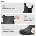 thumbnail image 3 of SMILIN Short Ankle Rain Boots for Women, Chelsea Waterproof Anti Slip Garden Shoes with Insole, Black, Size 9, 3 of 7