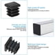 thumbnail image 4 of Whataatahia KLYNGTSK 20 PCS Tapa de tubo cuadrado 20 * 20 mm Tapa de extremo de tubo cuadrado negro Tapa de tubo cuadrado de plástico Tapa de extremo de listón cuadrado Tapa de extremo de pata de, 4 of 7
