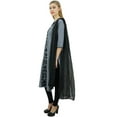 thumbnail image 2 of Atasi Ethnic Women's Gray Mid Calf Embroidery Cotton Straight Kurti Clothing-22, 2 of 5