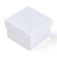 thumbnail image 2 of 24 pc Square Cardboard Ring Boxes with Sponge Inside White 2x2x1-3/8 inch(5x5x3.5cm), 2 of 4