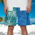 thumbnail image 5 of kpoplk Men's Strapped Hawaiian Beach Fit Sport Casual Shorts Pants(Blue,Medium), 5 of 6