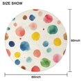 thumbnail image 6 of Colorful Polka Dot Pattern Round Tablecloth 60" X 60",Wrinkle Wipeable Table Cloth for Kitchen Dining Room Picnic Patio Party, 6 of 6