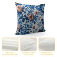 thumbnail image 4 of Nawypu Chinoiserie Pillow Cover Blue Birds Flowers Throw Pillow Covers Asian Traditional Pattern Blue and White Porcelain Color Pillowcase Cushion Covers for Sofa Couch Living Room, 4 of 5