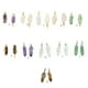 thumbnail image 5 of Qarigey Colgante de columna hexagonal para mujer, colgante colgante hecho a mano, colgante de cadena de cristal exquisito Multicolor, pendiente Ropa, zapatos y accesorios Miscelánea Amatista, 5 of 6