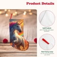 thumbnail image 4 of KLL Rainbow Sunset Cloud White Horse for 18" Christmas Stocking Snowman Xmas Stocking Holiday Christmas Decoration Gifts for Family Kids, 4 of 8