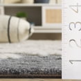 thumbnail image 4 of SAFAVIEH Casablanca Chloe Abstract Shag Area Rug, Dark Grey/Ivory, 4' x 6', 4 of 11