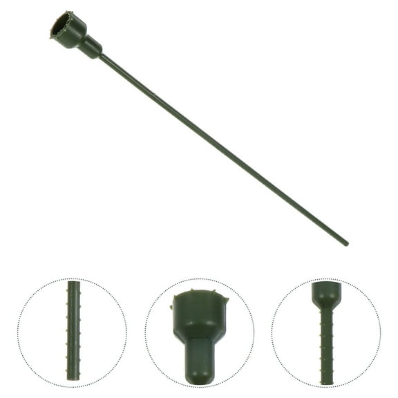 ULTNICE 5Pack Floral Sticks for Flower Arrangements Green Plastic for Crafting