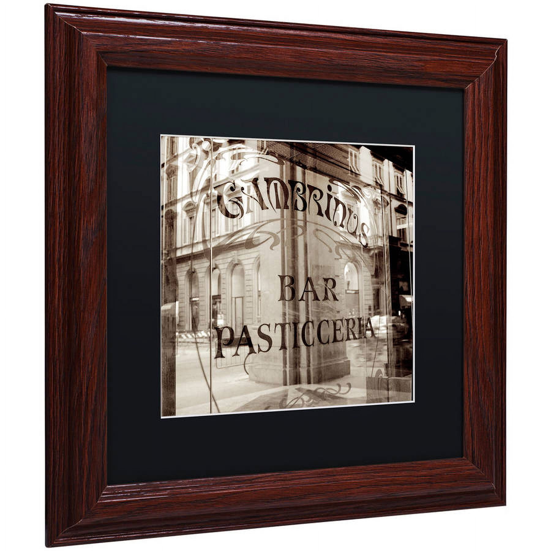Trademark Fine Art "Firenze V" Canvas Art by Alan Blaustein, Black Matte, Wood Frame