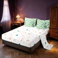 thumbnail image 3 of Manfei Festive Christmas Tree 7-Piece Twin Bedding,Traditional Polka Dot Bedding Comforter Set,Green White,Christmas Reversible, 3 of 6