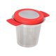 thumbnail image 2 of Colador de té de acero inoxidable, Infusor de té resistente al calor con asas dobles, colador de té de hojas sueltas de malla fina, cesta para sala de Rojo, 2 of 9