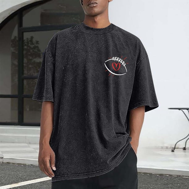 Tops para hombre, blusas y camisas de cuello redondo y manga corta para hombre, camisetas deportivas informales con estampado desgastado para hombre, blusas de cuello redondo y manga corta para hombre