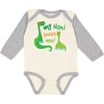 thumbnail image 3 of Inktastic My Nani Loves Me Grandson Dinosaur Boys Long Sleeve Baby Bodysuit, 3 of 5